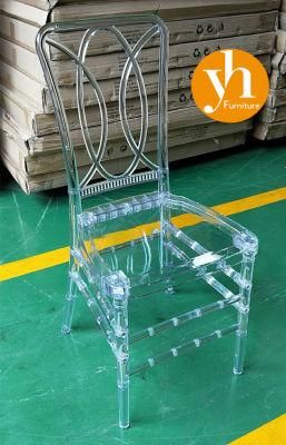 Crystal Clear Banquet Event Resin Chiavari Chair for Weddings Dining Room