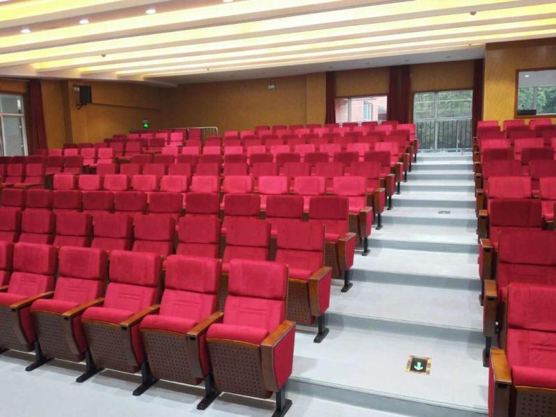 New Design Popular for Lecture Room Hall Theater Auditorium Chair Wooden Cinema Theater Furniture Lecture Room Church Chairs