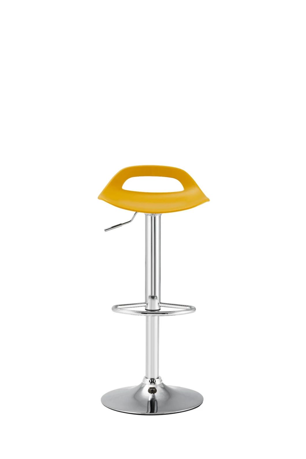 Hot Sale Colored Plastic Acrylic Swivel Bar High Chair for Bar for Club