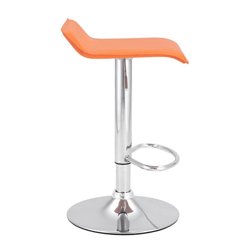 Hot Selling Bar Furniture Chair Modern Swivel Stainless Steel Adjustable Leather Bar Stool
