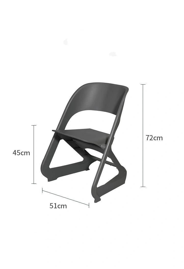 Cheap Colorful PP Plastic High Back Stackable Leisure Dining Chair