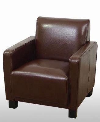 Classic Wood Furniture Leather Lounger Armchair Chaise Chair