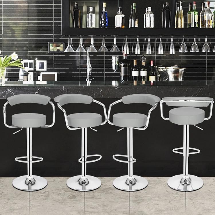 New Product Modern PU Leather Stainless Steel Bar Stool / Bar Chair