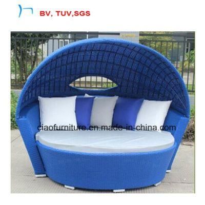 Rattan Round Lounger Camping Bed Round Daybed (CF750L)