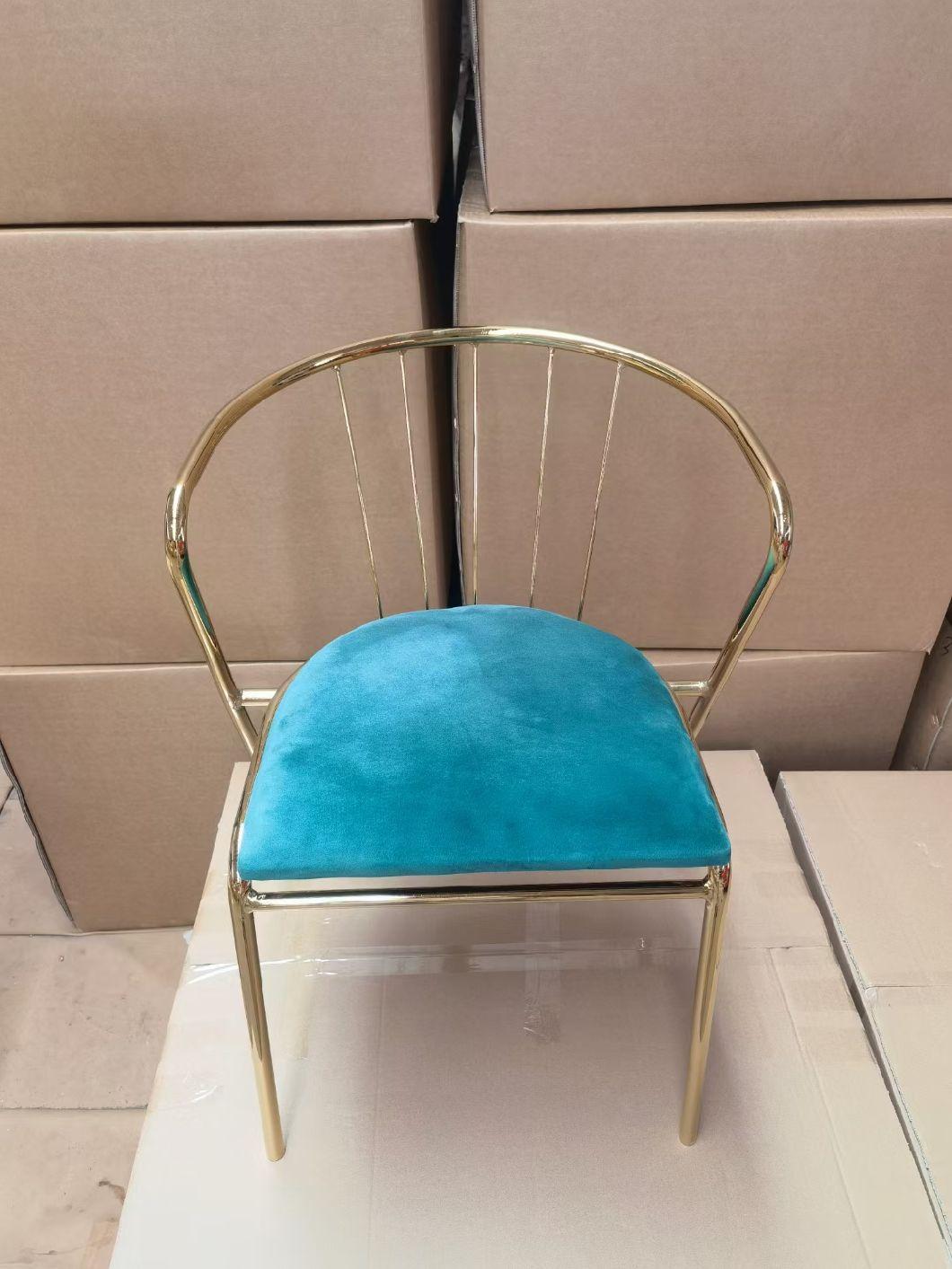 Professional Factory Luxury Nordic Custom Luxury Velvet Dining Chair Modern