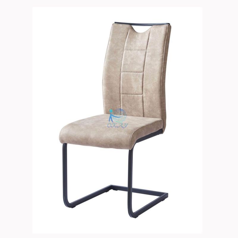 China Factory Whosale Home Furniture Dining Room Chair Metal Chair with Fabric