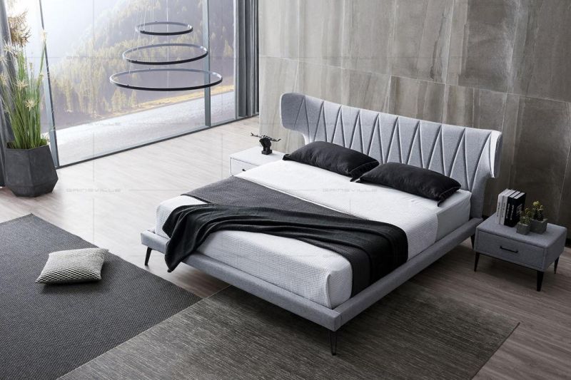 Modern Home Furniture Luxury Leather Bed Soft Single Bed Gc1801