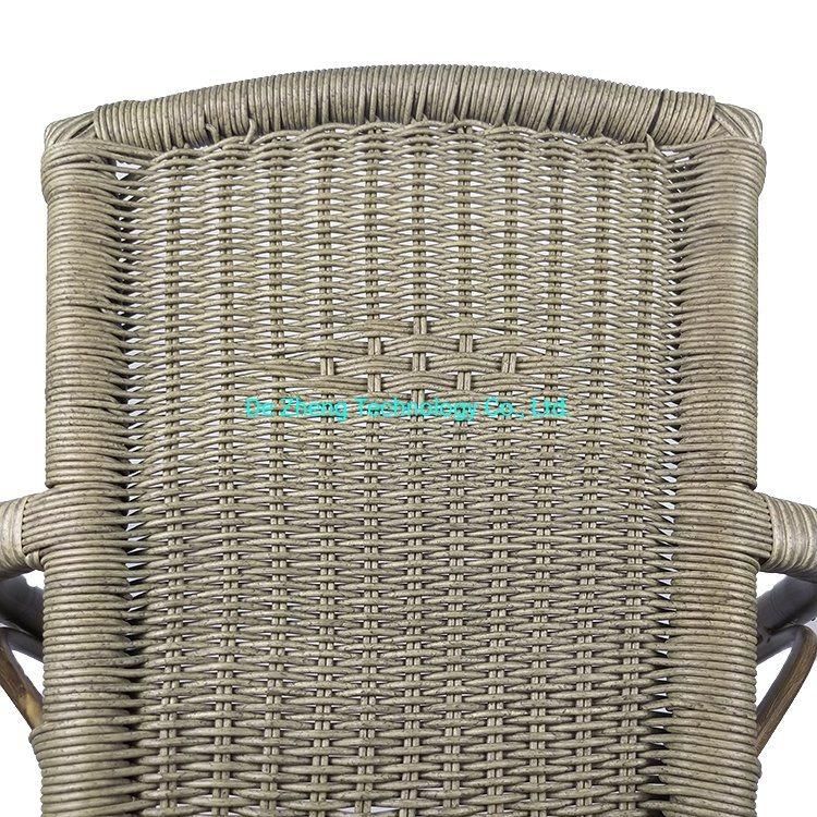 Stylish Europe High Back Queen Chair Restaurant Garden Water Proof PE Rattan Outdoor Furniture