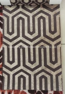 Hotel Textiles High Density Cut Velvet Jacquard Decorative Cushion Almohada Fabric
