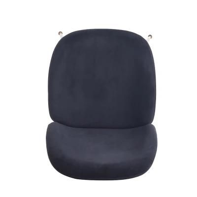 Wholesale Luxury Comfortable Soft Upholstered Velvet Matt Coated Legs Dining Chairs