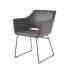 Luxury Design Fabric Modern Vintage PU Dining Chairs with Metal Legs