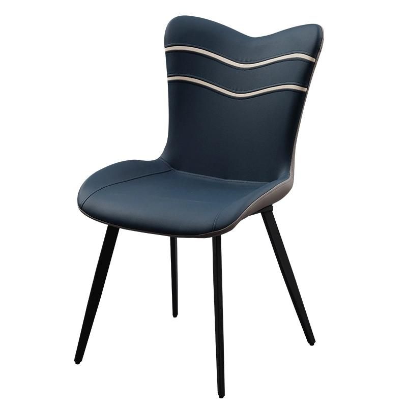 Wholesale Market Manufacture Modern Upholstered Fabric Leather Metal Dining Chairs