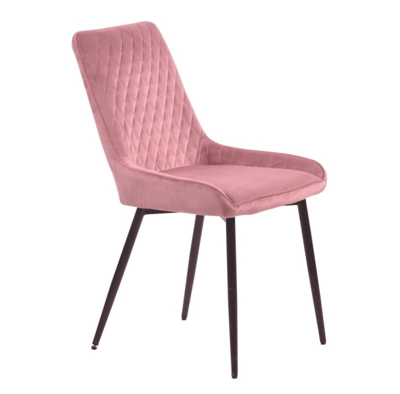 2022 New Modern Design Style Soft Back and Seat Velvet Fabric Upholstered Dining Arm Chair