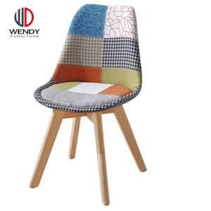 Wholesale Patchwork Fabric Kitchen Dining Restaurant Wooden Chair