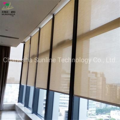 Factory Outlet Windproof Motorized Outdoor Roller Blinds with Side Track