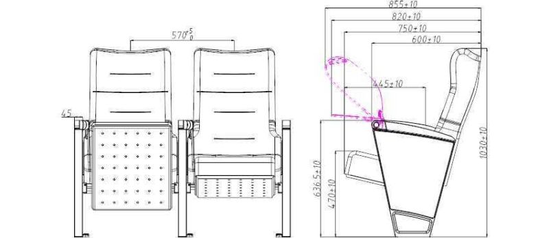 Aluminum Amphitheater Stadium Church School Cinema Auditorium Seating