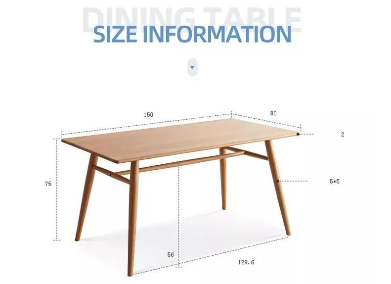 Furniture Modern Furniture Table Home Furniture Wooden Furniture Wholesale Popular Room Kitchen Furniture Cherry Veneer Nc Finishing Rectangle Dining Table