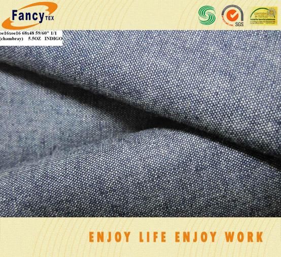 100pct Cotton Indigo Color Jeans Fabric