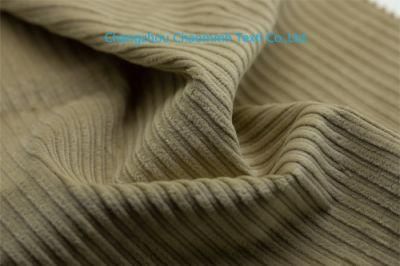 Wholesale Customized Good Quality 8W Pd Organic Stripe Corduroy Fabric 98% Cotton Fabric for Upholstery Furniture Home Textile