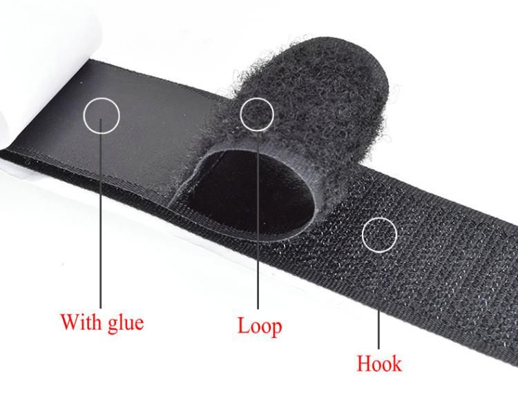40mm Self Adhesive Nylon Hook and Loop Tape Fabric
