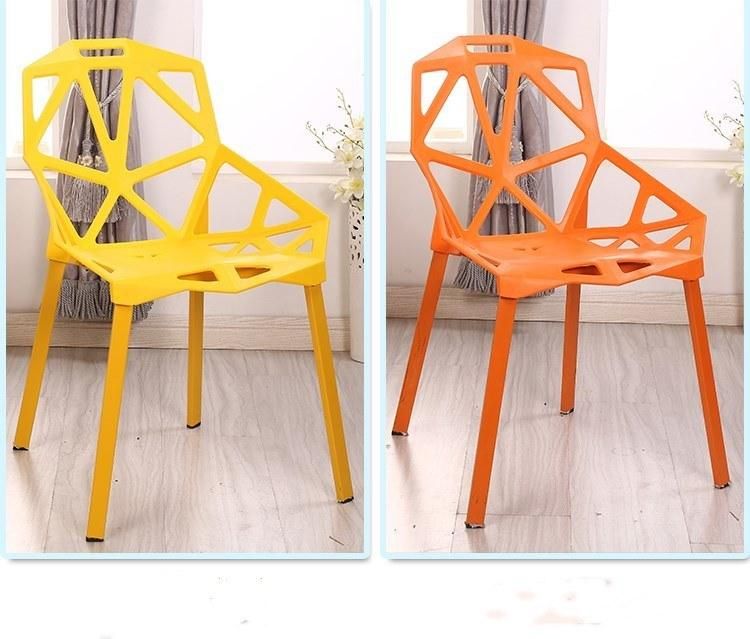 Wholesale Nordic Style Modern Chairs Outdoor Stackable Banquet PP Plastic Chair Wood Home Dining Furniture Restaurant Dining Chair for Dining Room