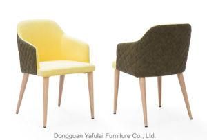 Modern Hot Selling Classic Yellow Fabric Dining Chair