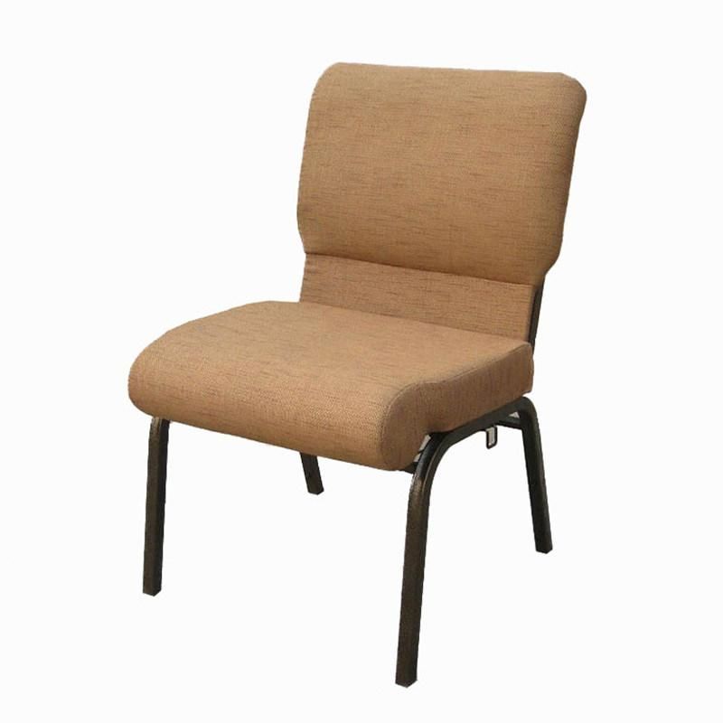 High Quality Ergonomic Armless Dining Fabric Foldable Wedding Church Chair