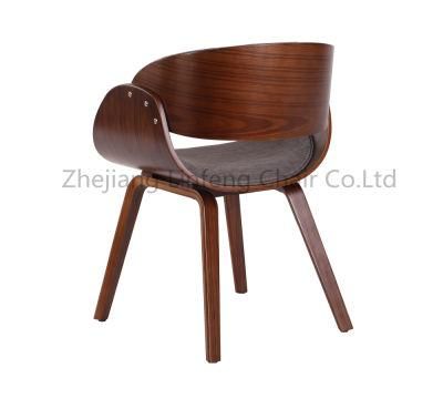 White Faux Leather Chair Curved Bentwood Cherry Finished Dining Chair Gray Side Chair