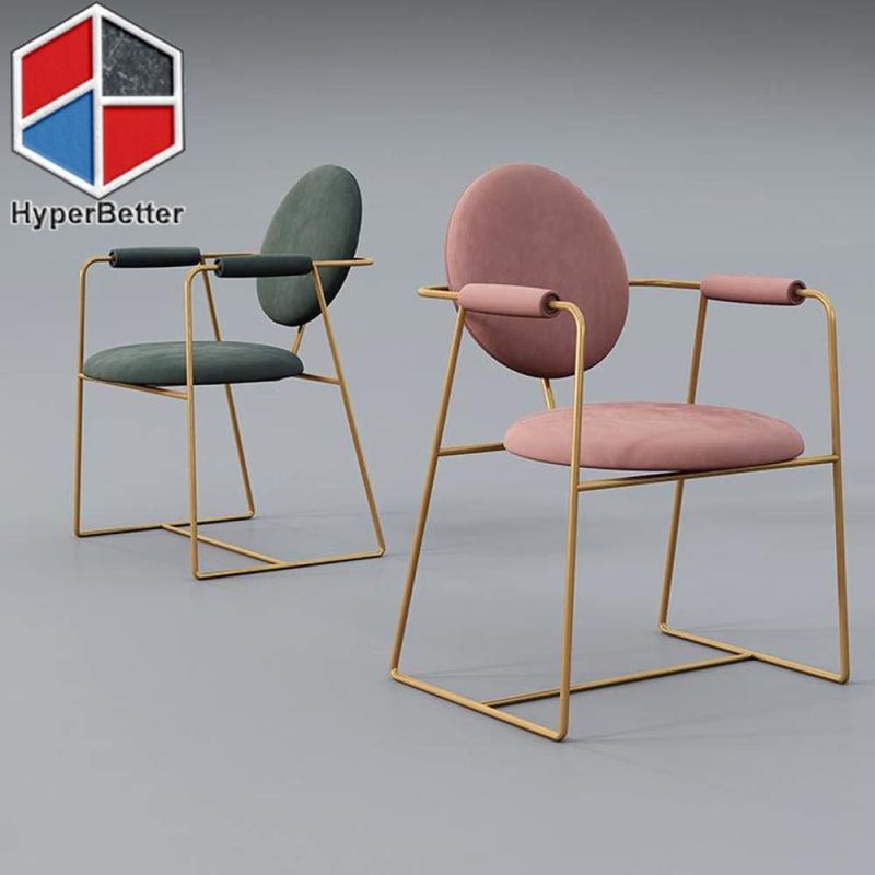 Highly Elastic Sponge Seat Ss Frame Dining Chairs Morden Design Dining Room Chairs