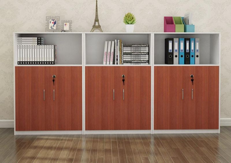 Office Bookcase Book Rack Shelf Wooden File Storage Filing Cabinets