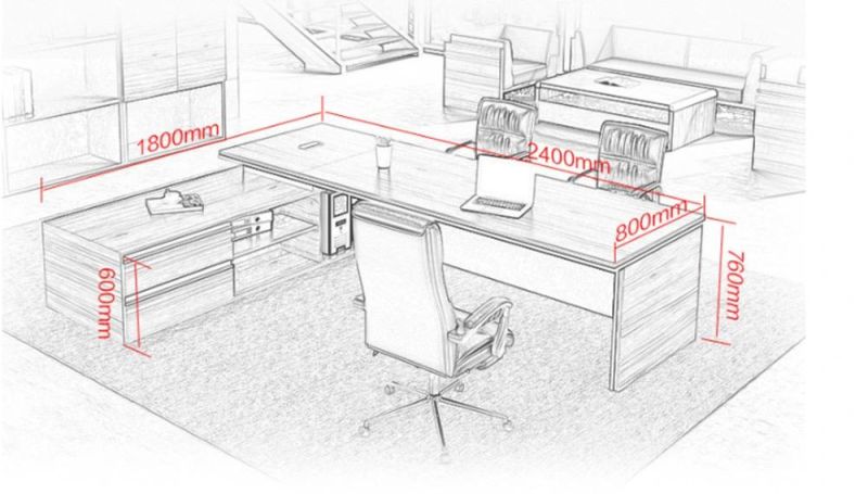 Modern High Efficient Workstation BIFMA Executive Office Desk Office Table