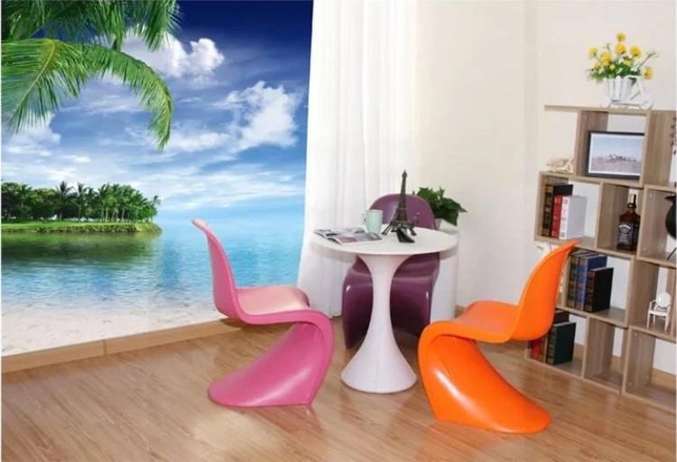 Chaise Salle a Manger Modern Furniture Durable Stackable Plastic Meeting Room Chair S Shape High Back Dining Chair