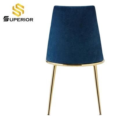 Wholesale Event Gold Stainless Steel Legs Kitchen Dining Chair Wedding