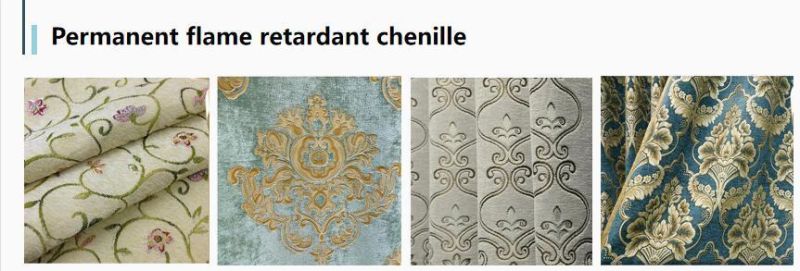 100% Polyester Flame Retardant Elegant Stylish Jacquard Fabrics for The Furniture