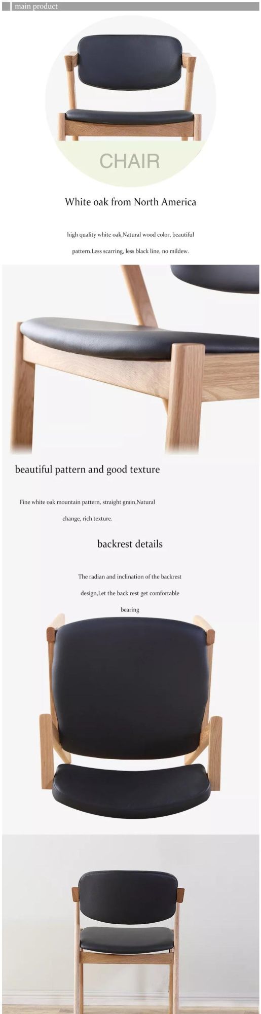 Furniture Modern Furniture Chair Home Furniture Wooden Furniture OEM Acceptable Modern Designer High Wooden Dining Room Chairs