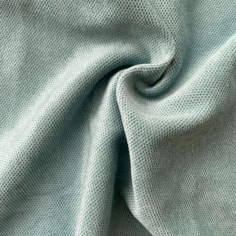 China Home Textile Two Tones Herringbone Waterproof Functional Sofa Material Furniture Cloth Upholstery Fabric Fake Linen Fleeced Velvet Velboa Fabric (JX009.)