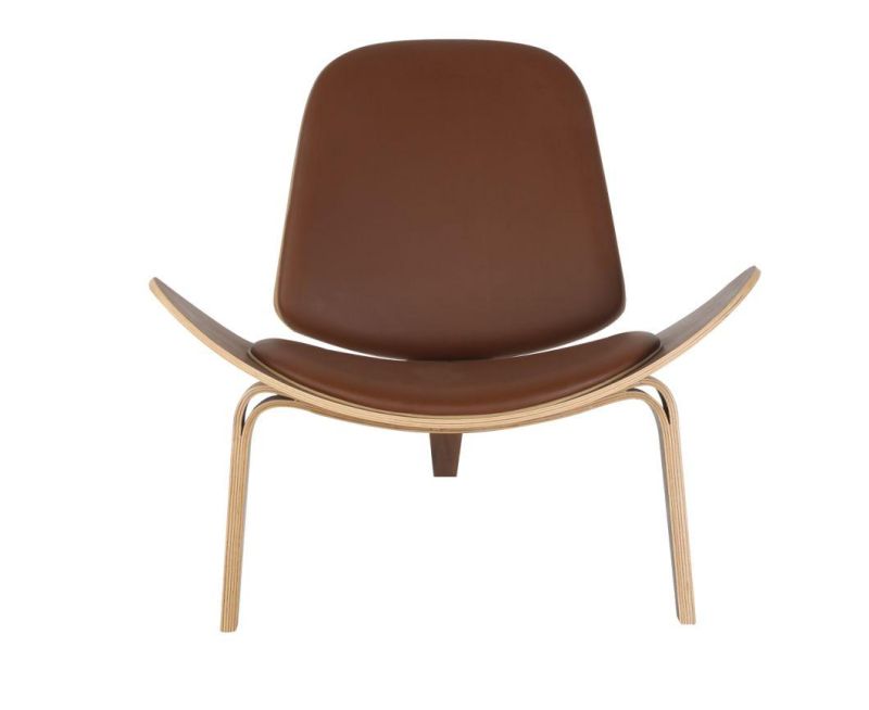 Shell Shape Leisure Bent Curved Wood Chair Bent Plywood Chair for Living Room