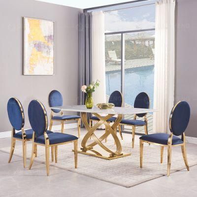 Wholesale Modern Home Dinner Furmiture Metal Legs PU Leather Dining Chairs