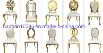 Cheaper Stainless Steel Chair High Back Customized Flannel Fabric Dining Chair