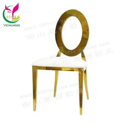Hc-Ss28 O Back Modern Stackable Party Gold Eye Fancy Wedding Chairs Events
