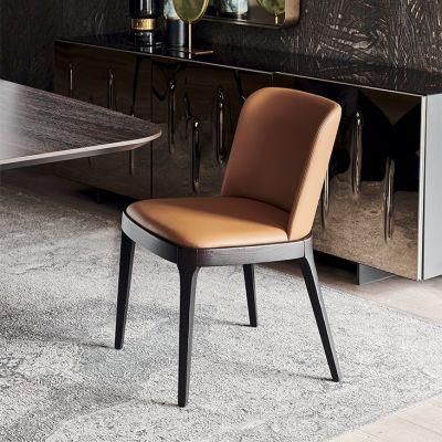 CFC-08A Dining Chair/Microfiber Leather//High Density Sponge//Ash Wood Base/Italian Sample Furniture in Home and Hotel