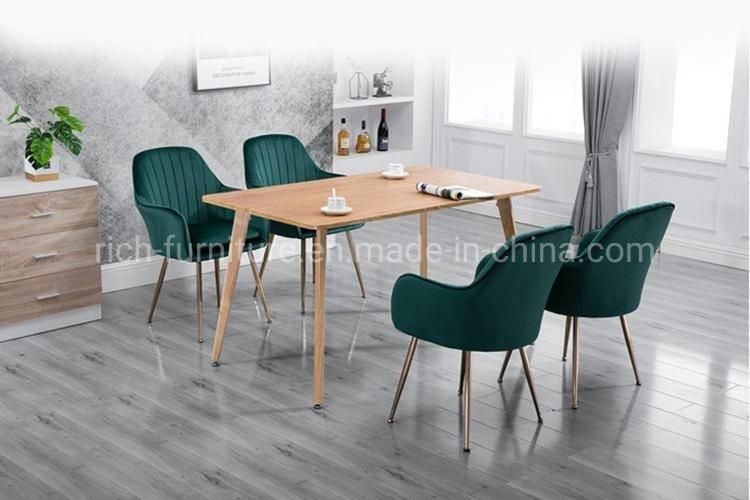 Modern Home Furniture Dining Chair Velvet Fabric Cafe Chair