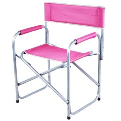 Pink Aluminum Folding Director Chair