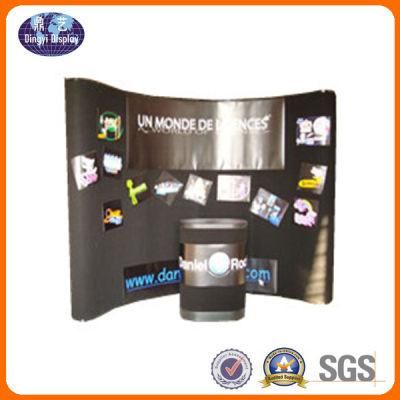 Curvy Fabric Panel Pop up Exhibition Display Stand