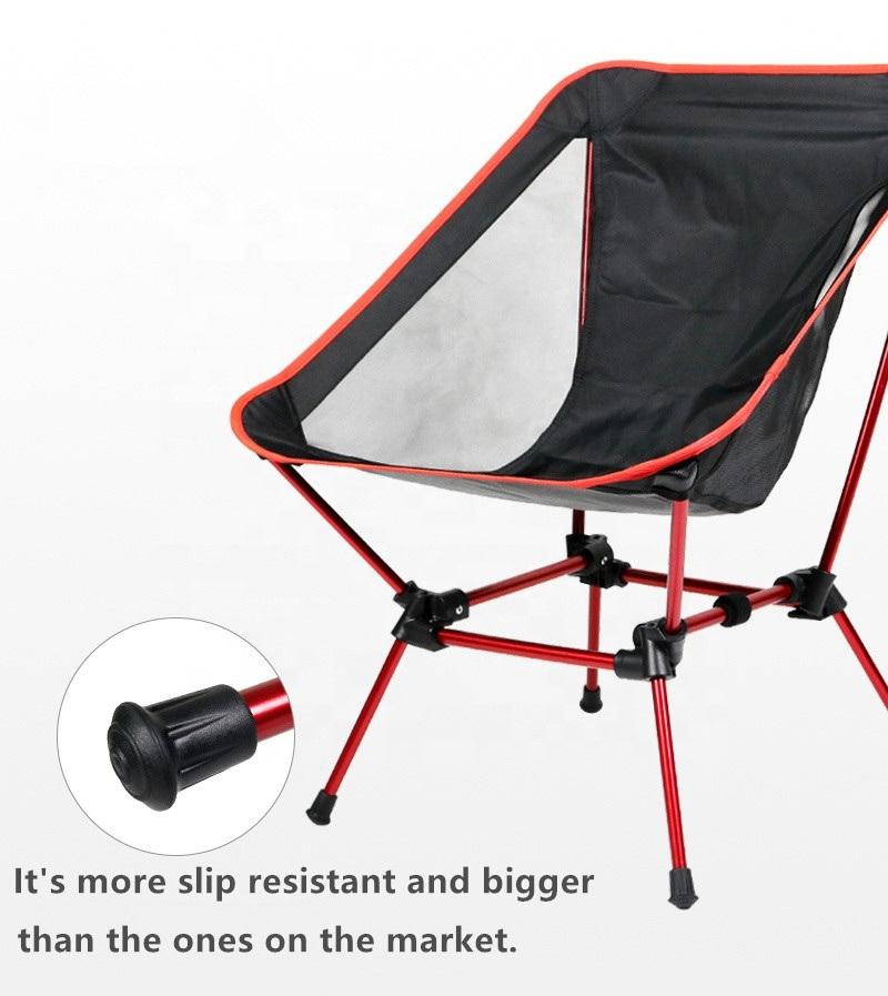 Outdoor Folding Aluminium Moon Beach Camping Chair for Fishing