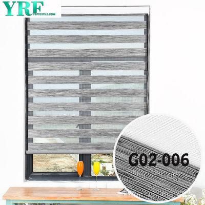 Shade Roller Blinds Dust Cover Fabric Aluminum Track Zebra Blinds