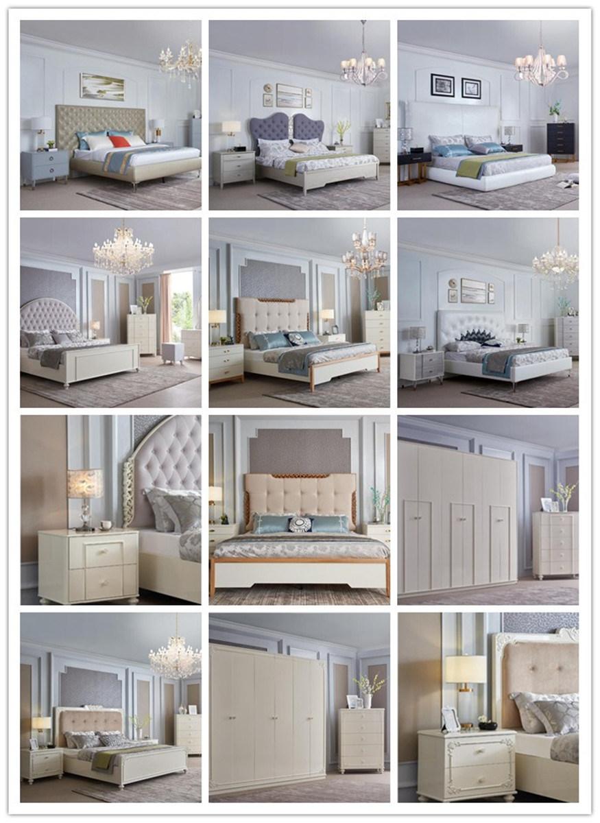 Latest Modern Simple Champange Bedroom Furniture Set