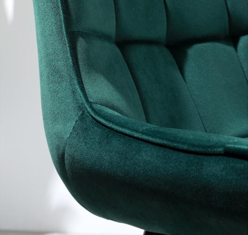 Italian Modern Upholstered Velvet Dining Chair