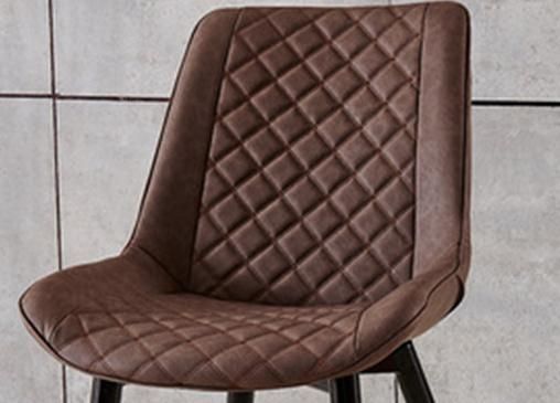Dining Room Chairs Buy Low Price Cheap Furniture Fabric Brown Vintage PU Leather Dining Chair Modern Luxury Elegant
