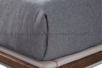 Simple Style Modern Badroom Furniture Recommend Minimalism Fabric Bed Soft Loveseat Queen Size Bed